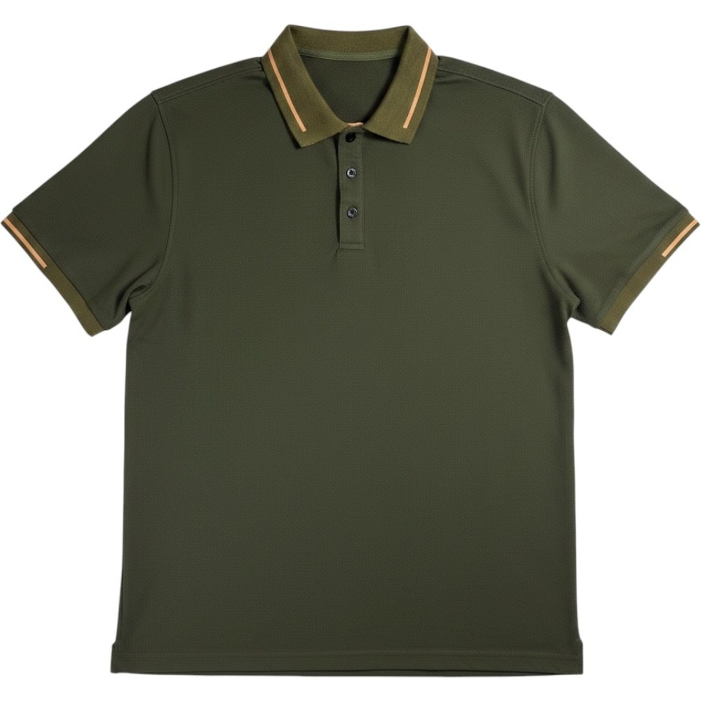 Manfinity Polo Shirt Mens‎ XL Green Short Sleeve Tipped Collar Casual Pique XL